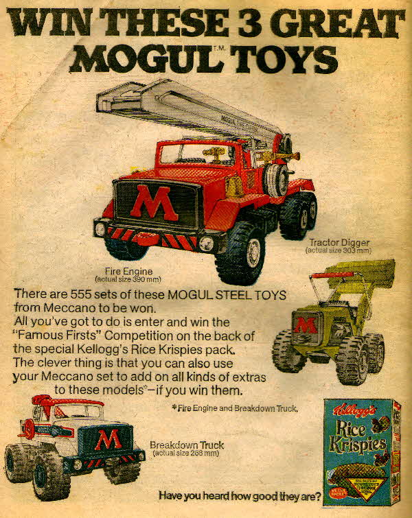 1976 Rice Kripies Mogul Toy Competition