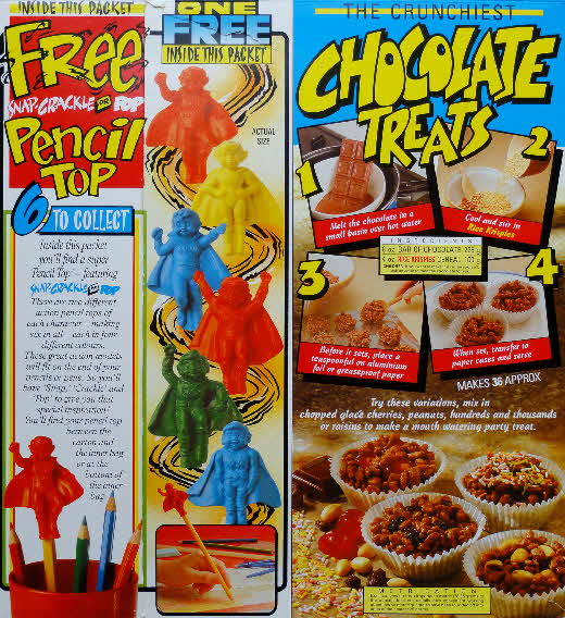 1990 Rice Krispies Super Hero Toppers & Recipe