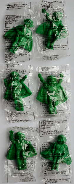 1990 Rice Krispies Super Hero Toppers - green mint