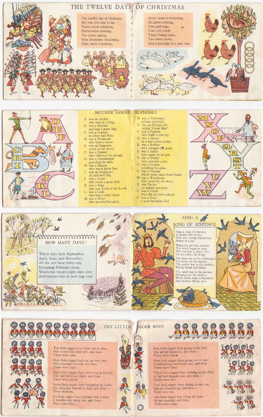 1960 Ricicles Nursery Rhyme mini books (2)