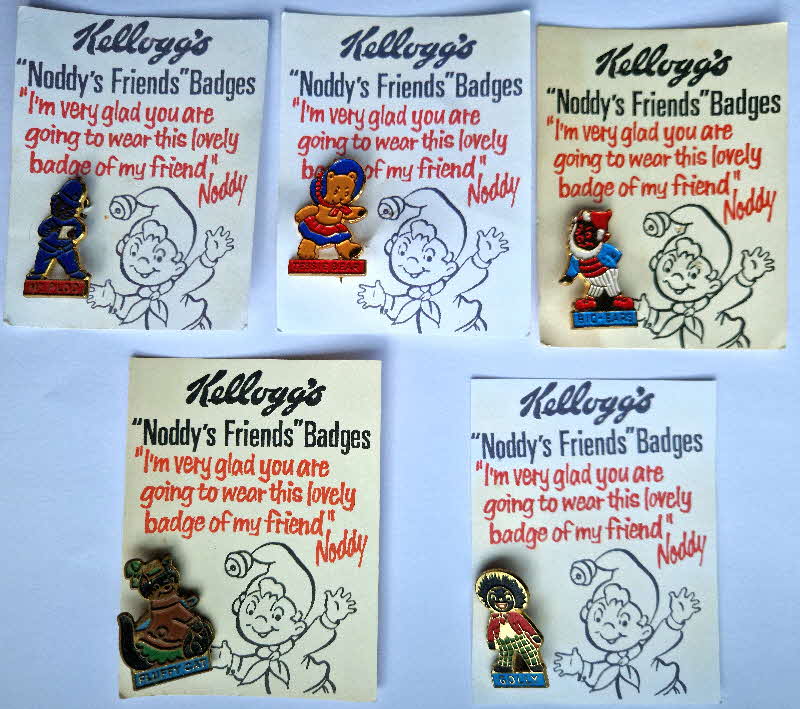 1966 Ricicles Friends of Noddy Badge set (1)