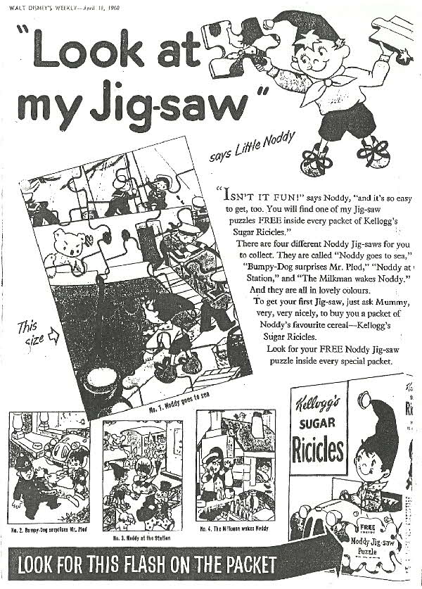 1960 Ricicles Noddy Jigsaw