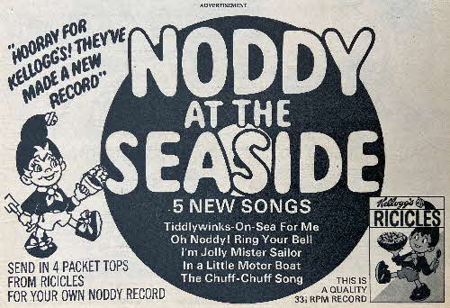 1968 Ricicles Noddy at the Seaside Record2