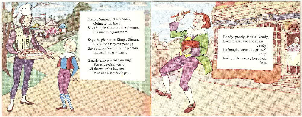 1961 Ricicles Nursery Rhymes Books - Pantry 2