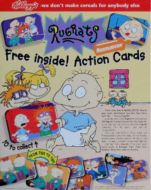 1996  Coco Pops Rugrats Action Cards
