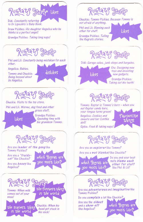 1996  Honey Nut Loops Rugrats Action Cards 2 (1)