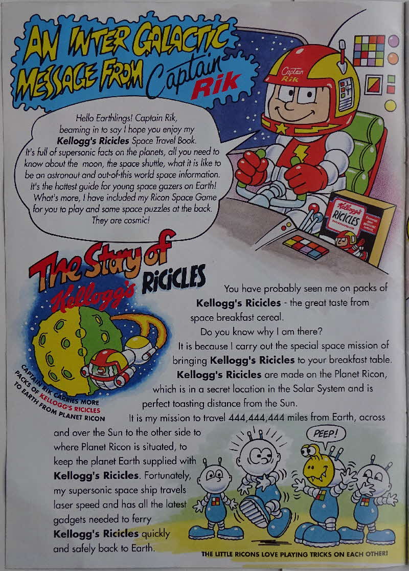 1991 Ricicles Space Travel Book (2)