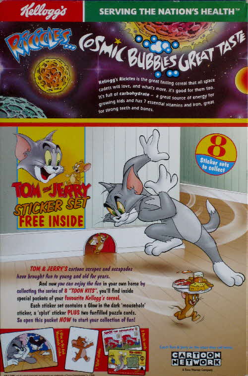 1998 Ricicles Tom & Jerry Sticker set