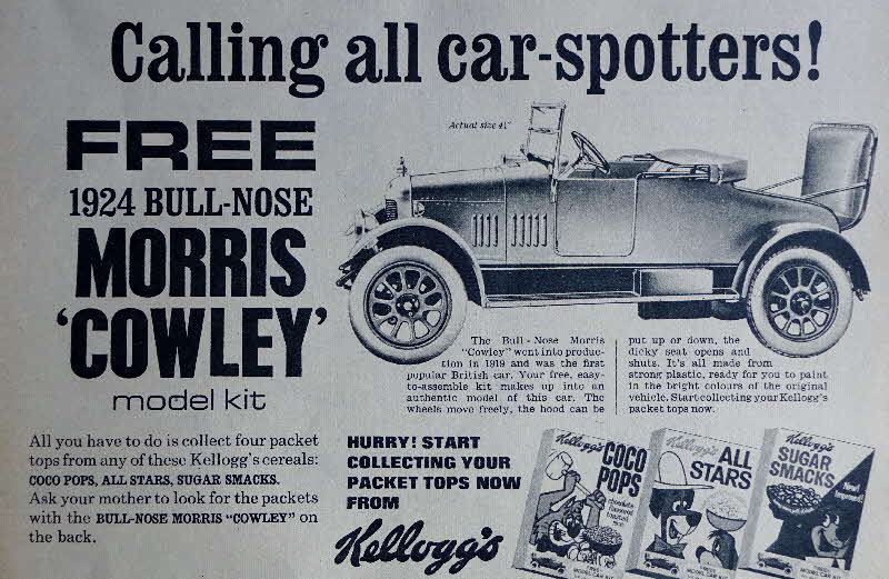 1966 Coco Pops 1924 Bull Nose Morris Cowley Kit