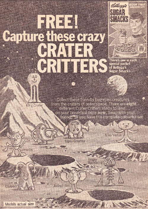 1970 Sugar Smacks Crater Critters1