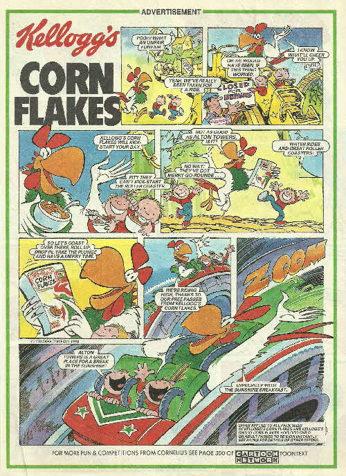 1998 Cornflakes Comic - Rollercoaster
