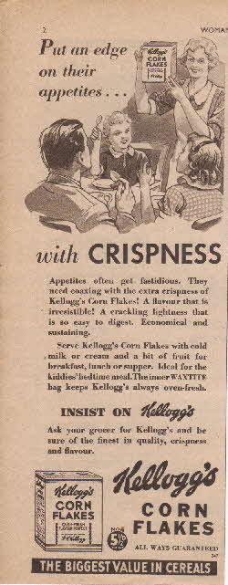 1936 Cornflakes Advert