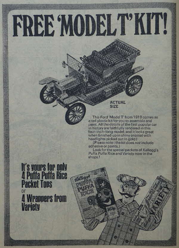 1971 Puffa Puffa Rice Model T Kit ad