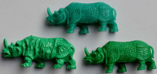 1971 Coco Krispies Zoo Animals - Rhino variation