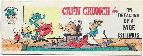 1963 Captn Crunch Comic Im Dreaming of Wide Isthmus