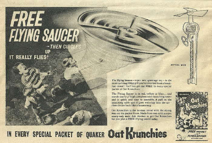 1959 Oat Krunchiers Flying Saucer
