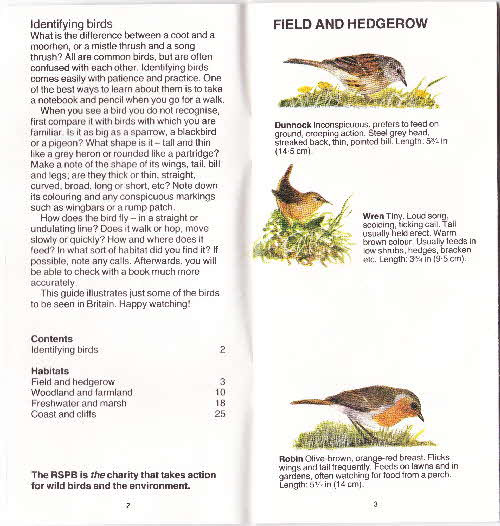 1992 Oat Krunchies RSPB Bird Pocket Guide (2)