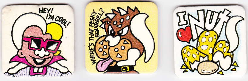 1990 Oat Krunchies Hidden Squirrel Badges