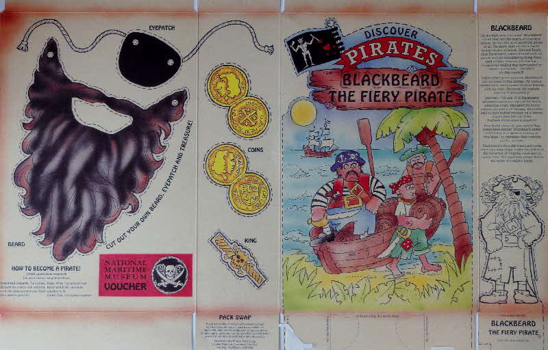 1994 Oat Krunchies Pirates Blackbeard
