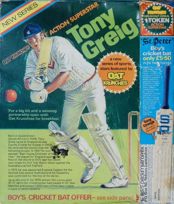 1975 Oat Krunchies Action Superhero Tony Greig Cricket Offer (2)