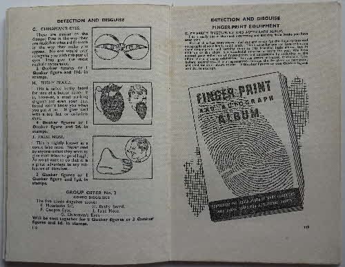 1936 Puffed Wheat Master Book of Detection & Disguises Fingerprint album & set (1)
