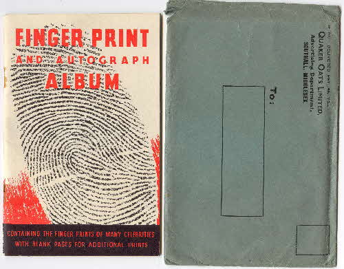 1936 Quaker Oats Finger Print & Autograph Album