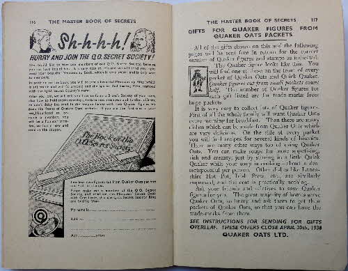 1937 Quaker Oats Master Book of Secrets offers (1)