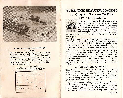 1936 Quaker Puffed Wheat Quakertown instruction booklet 1