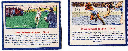 1952 Puffed Wheat Great Moments of Sport 2