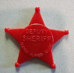 1958 Quaker Puffed Wheat Lone Ranger Deputy Sheriff Badge (2)