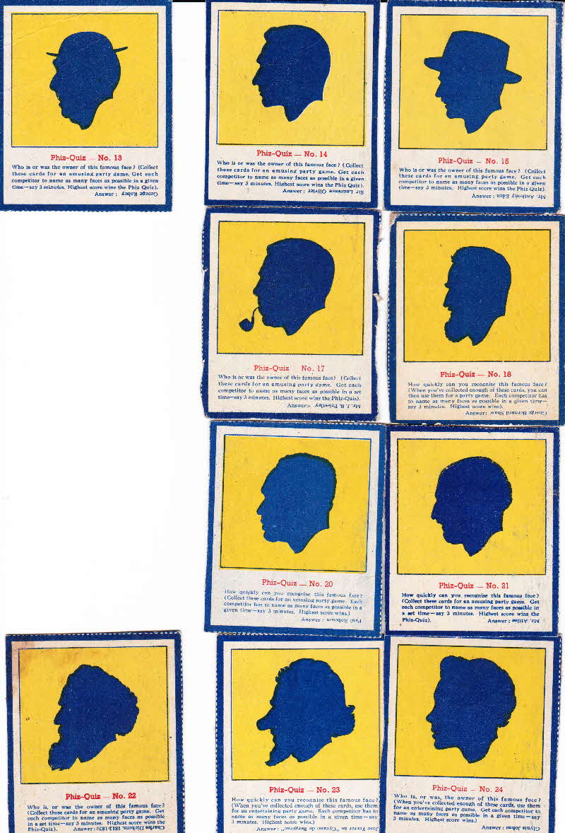 1952 Puffed Whet Phiz Cards 2
