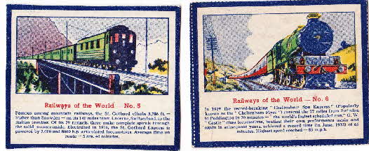 1952 Puffed Wheat Railways of the World 3