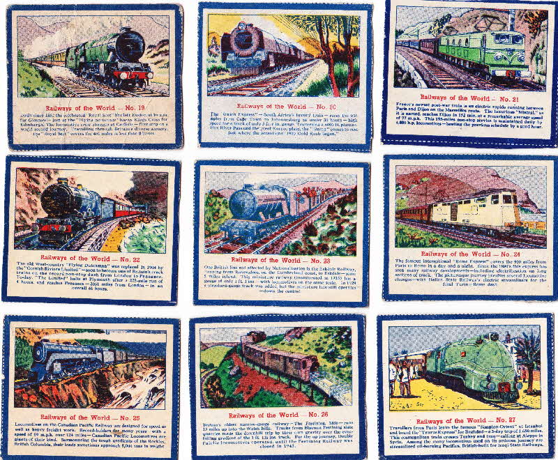 1952 Puffed Wheat Railways of the World 6
