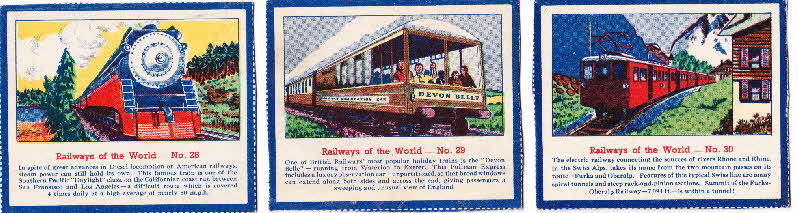 1952 Puffed Wheat Railways of the World 8
