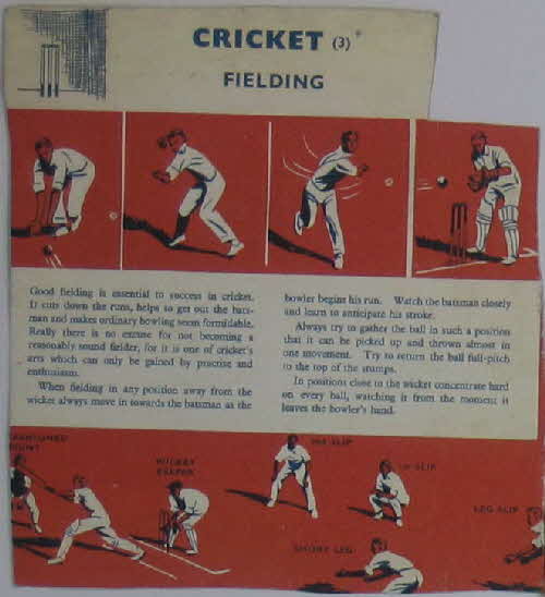 1950s Quaker Cricket Fielding