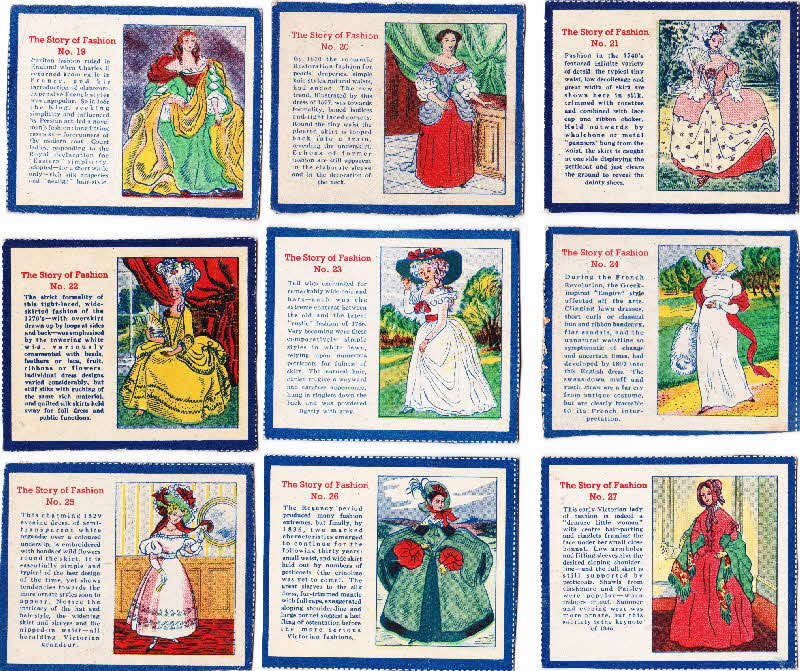 1952 Puffed Wheat The Story of Fashion Cards 3