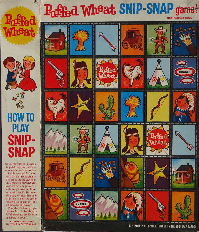 1963 Puffed Wheat Snip Snap Game