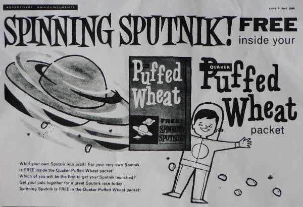 1960 Puffed Wheat Spinning Sputnik