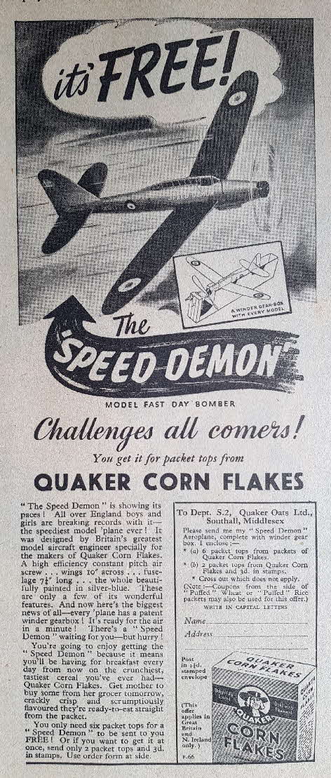 1936 Puffed Wheat Speed Demon