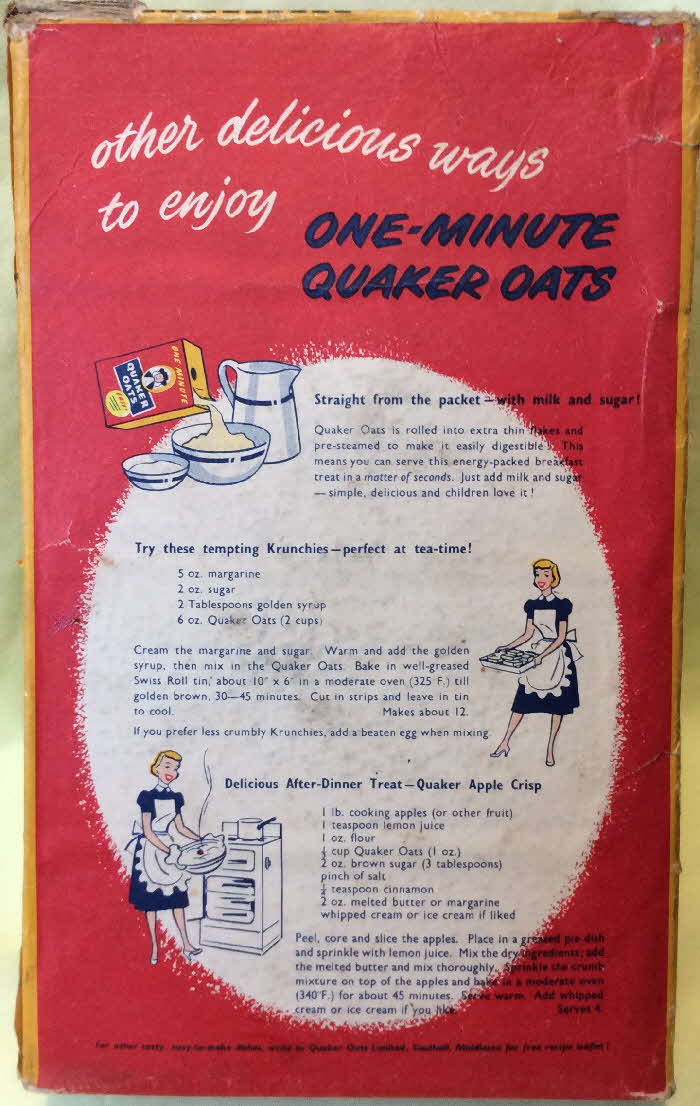 1950s Quaker OAts one minute (2)