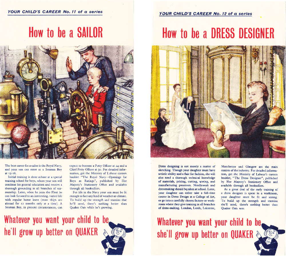 1960s Quaker Oats Your Child’s Career Leaflets (1)