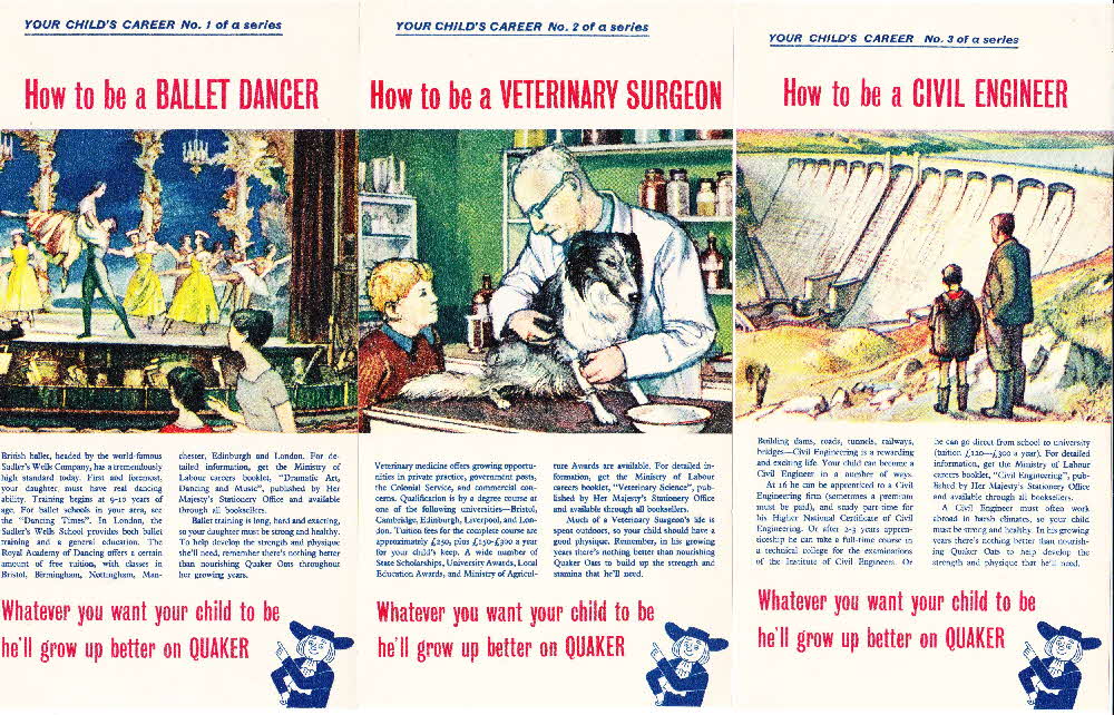 1960s Quaker Oats Your Child’s Career Leaflets (2)