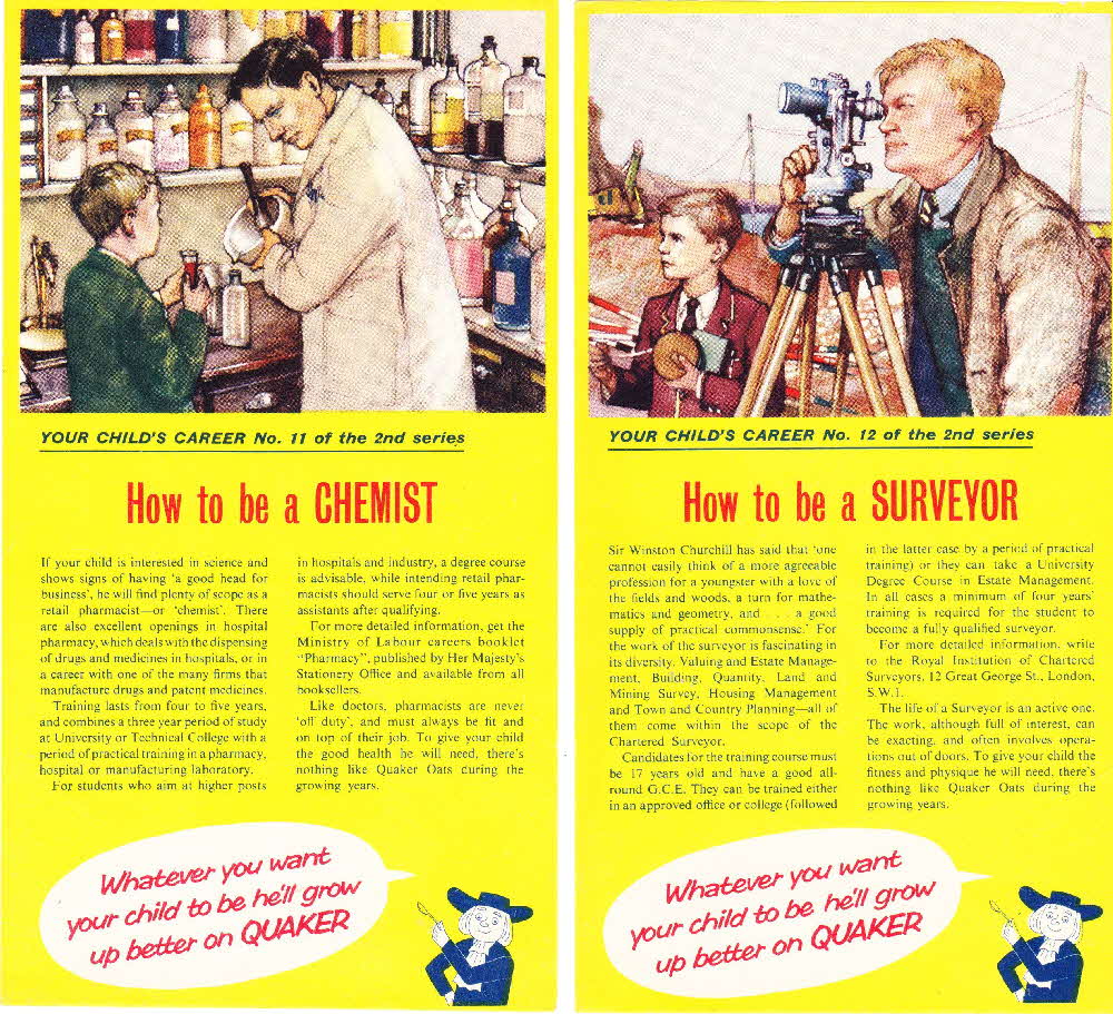 1960s Quaker Oats Your Child’s Career 2nd Series (1)
