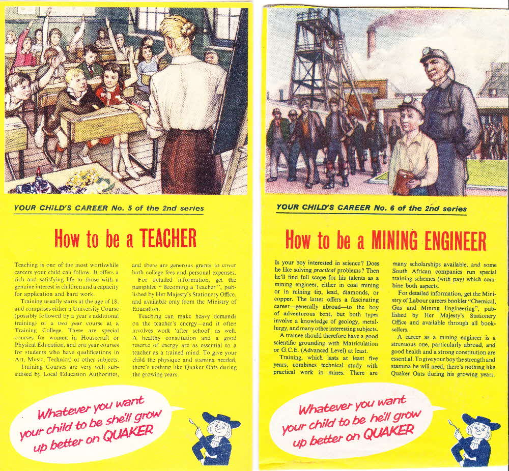 1960s Quaker Oats Your Child’s Career 2nd Series (5)