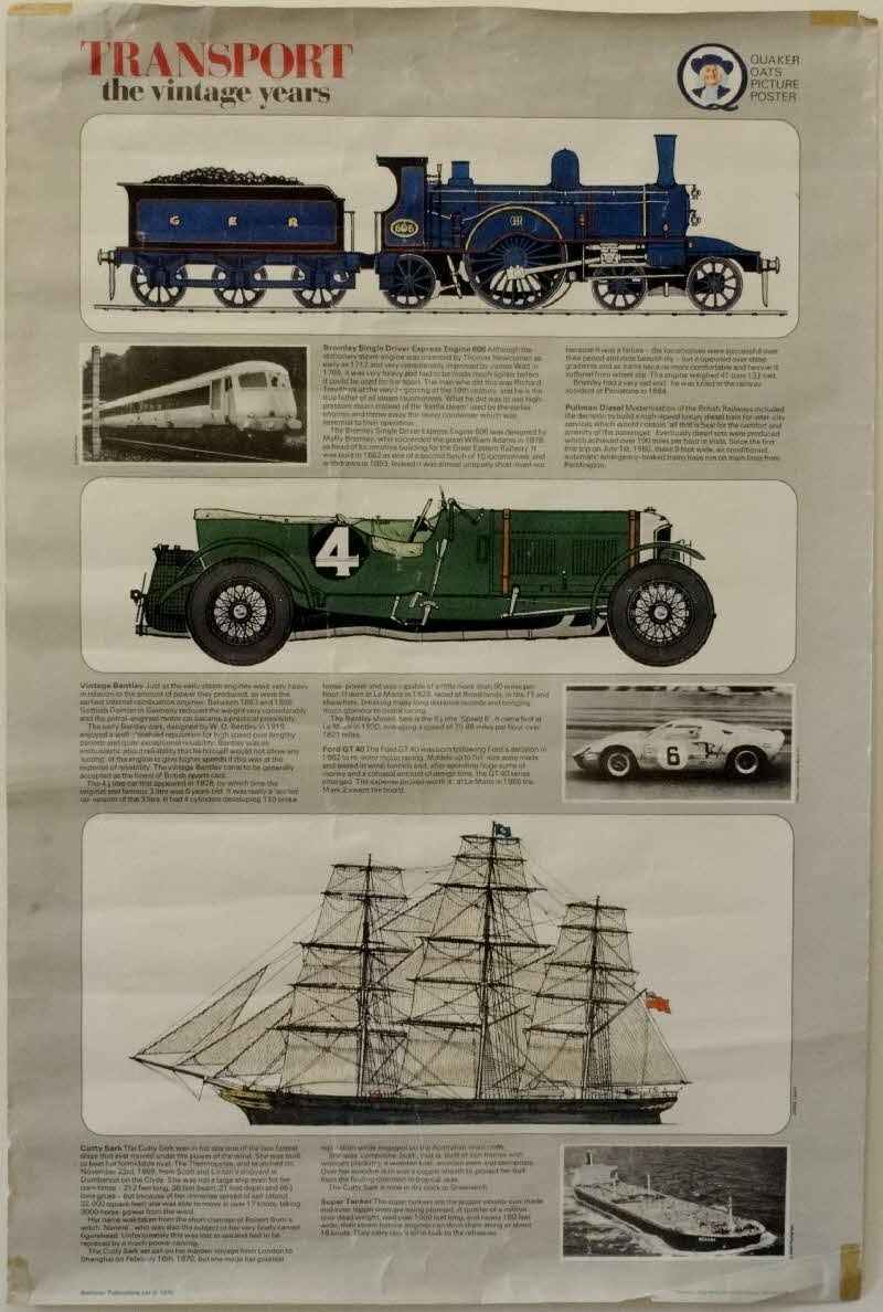 1970 Quaker Oats Transport Poster