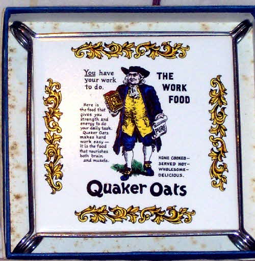 Quaker Oats Lord Nelson Pottery Hot Plate Tile (2)