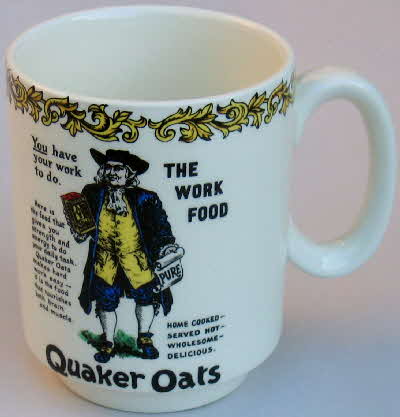 Quaker Oats Lord Nelson Pottery Mug