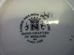 Quaker Oats Lord Nelson Pottery reverse