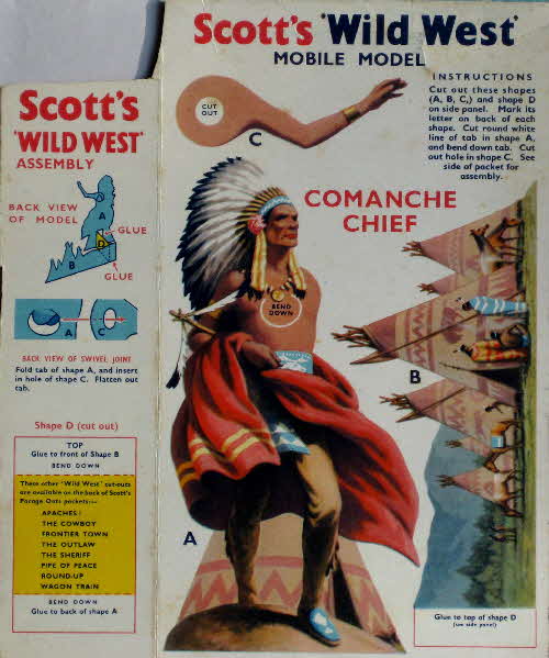1950s Scotts Porage Wild West Comanche Chief