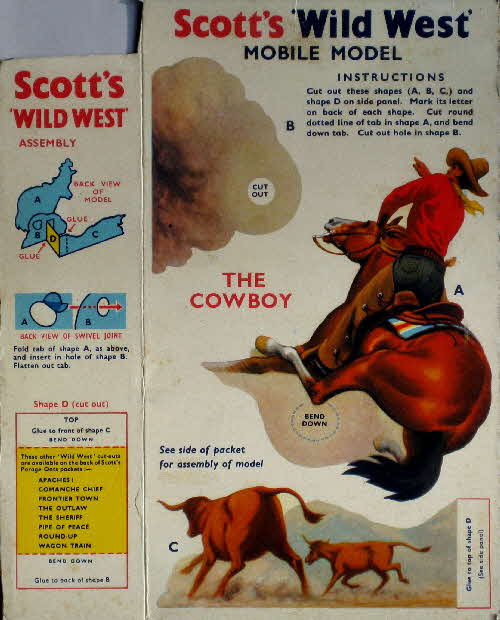 1950s Scotts Porage Wild West The Cowboy